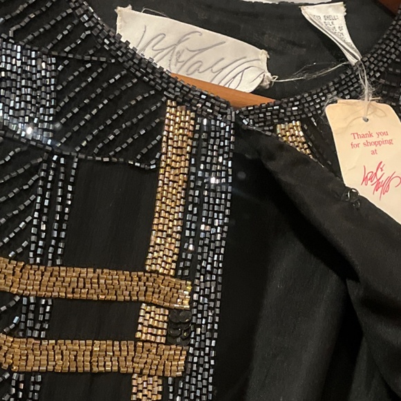 Lord and Taylor, size 14 W, silk blazer with sequins. Vintage sequins blazer NWT - Picture 12 of 13